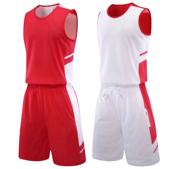 Двусторонняя баскетбольная форма Red White